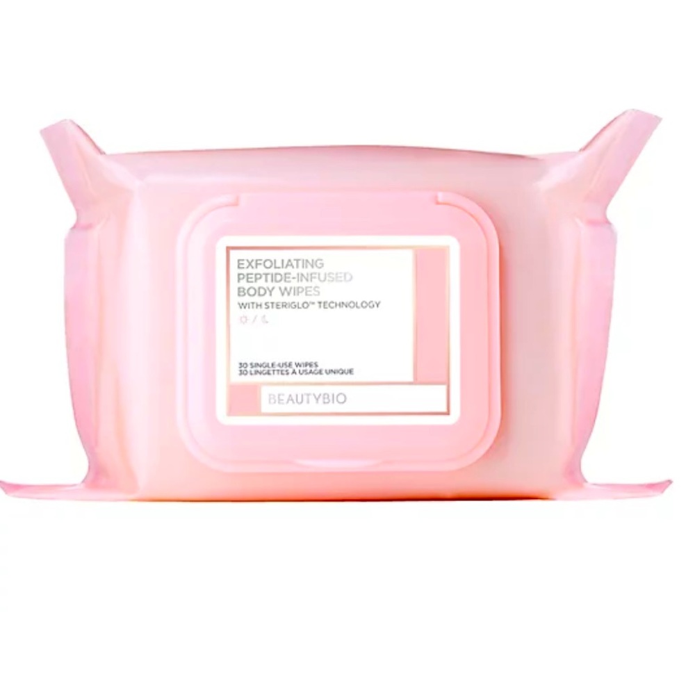 Beauty BeautyBio Exfoliating Peptide-Infused Body Wipes